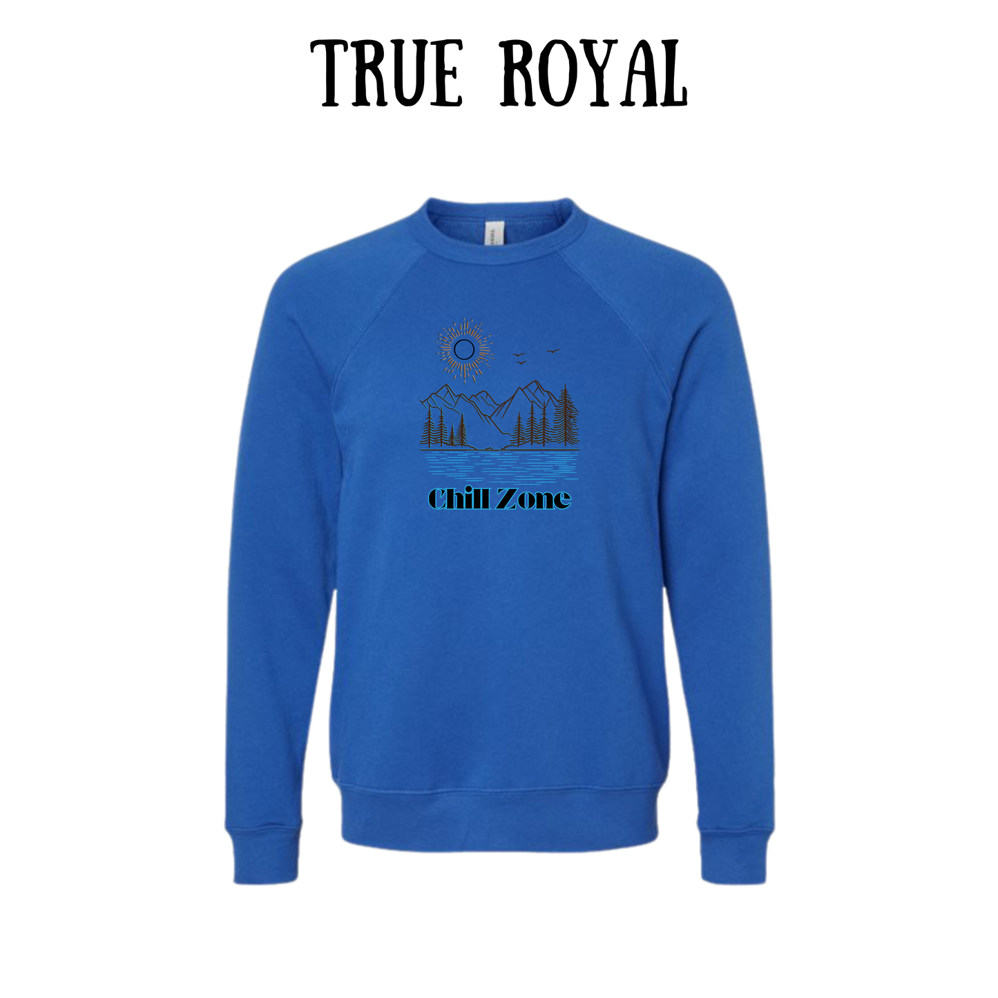 CP - Chill Zone - Sponge Fleece Raglan Sweatshirt - Blues, Purples