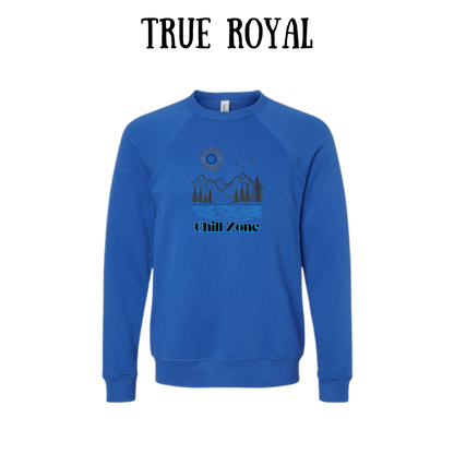 CP - Chill Zone - Sponge Fleece Raglan Sweatshirt - Blues, Purples