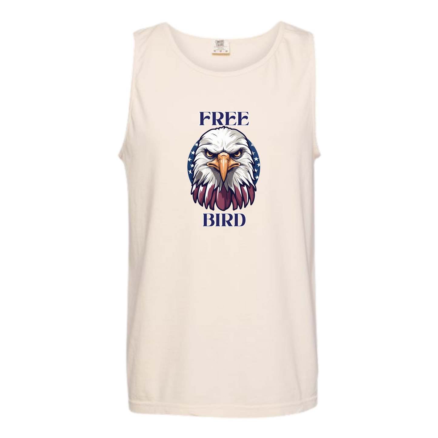 Free Bird - Comfort Colors - Unisex Tank - Neutral Colors & Blues