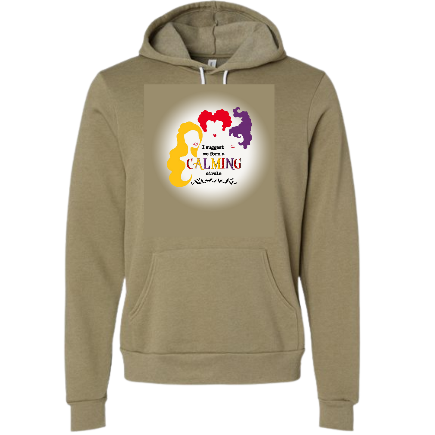 Calming Circle - Sponge Fleece Hoodie - Greens, Neutrals