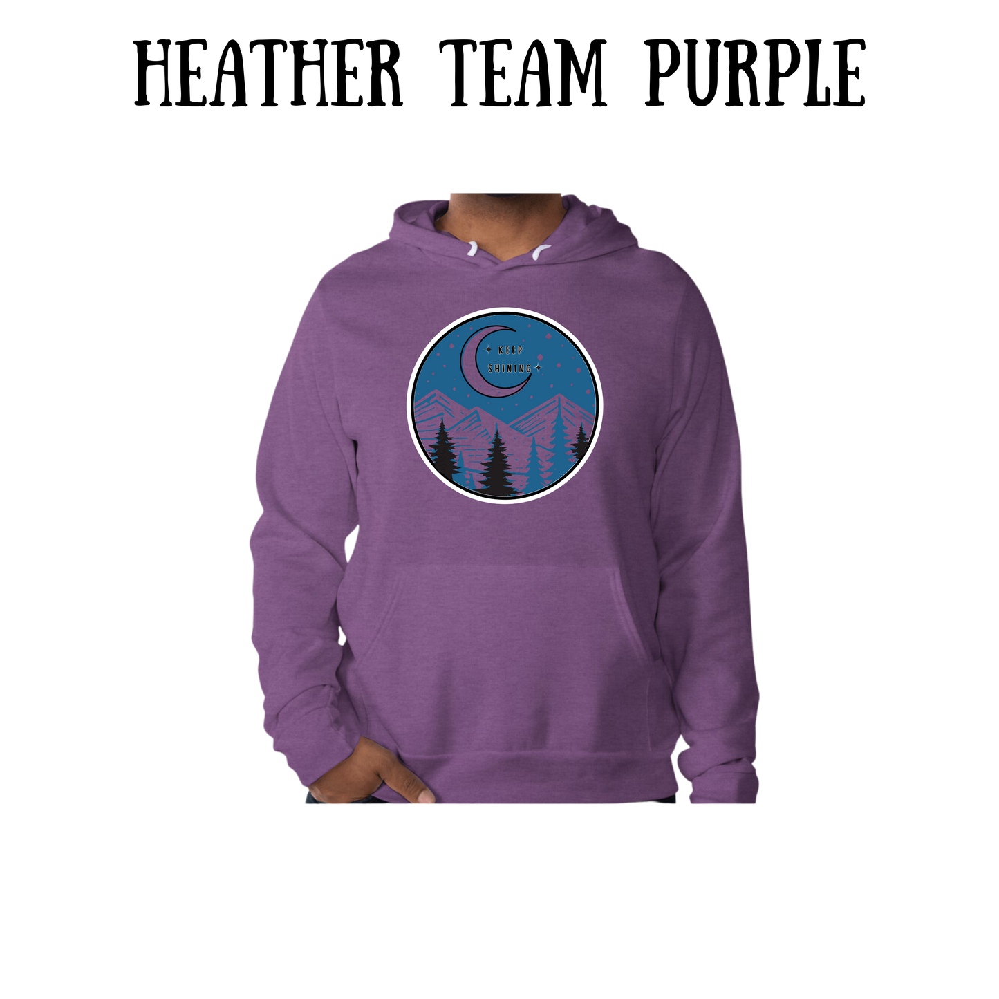 OP - Keep Shining - Sponge Fleece Hoodie - Blues, Purples