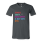 Sorry. Can't. Date With A Bat Boy. Bye. - Bella+Canvas - Unisex V-Neck - Neutral Colors