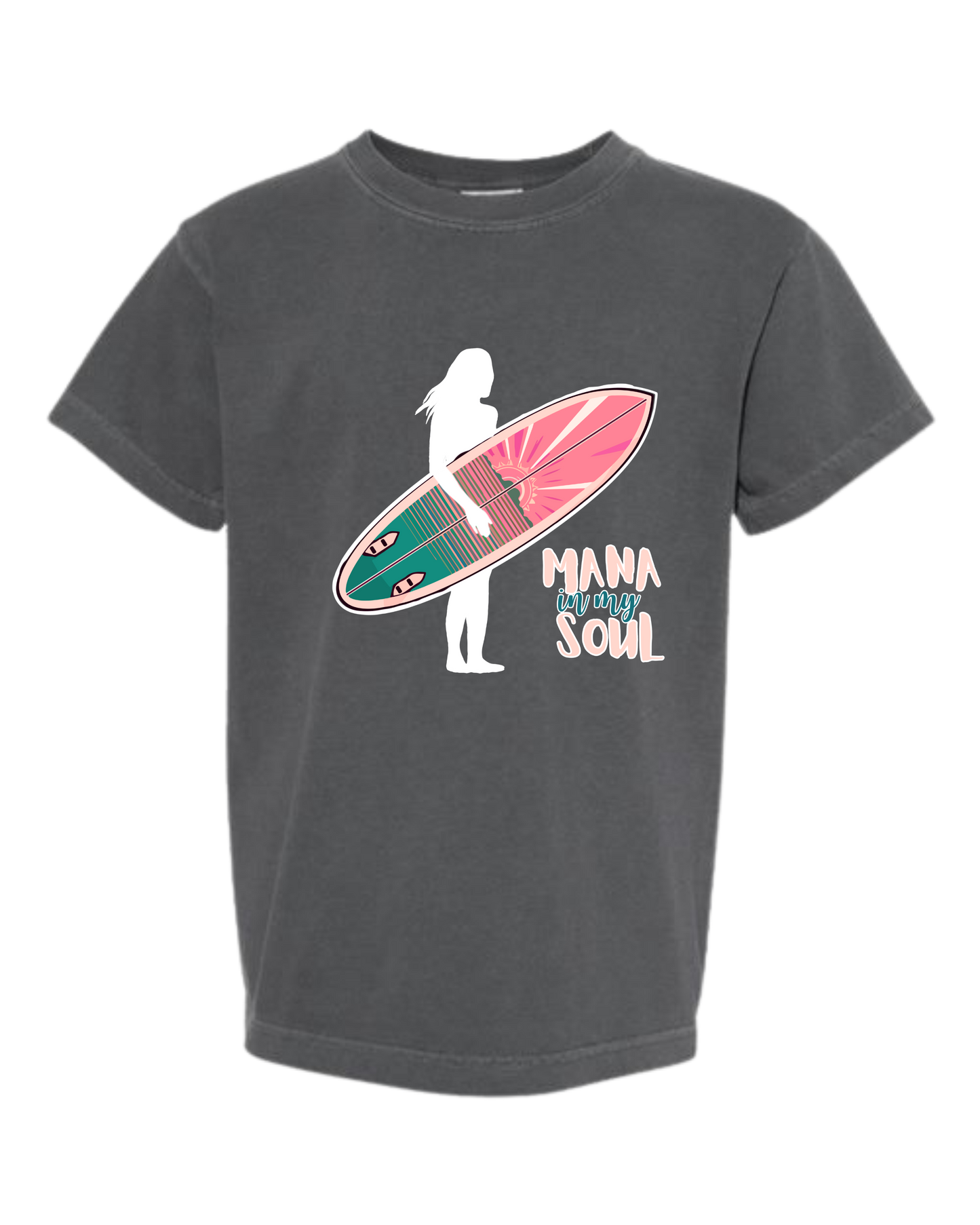 Mana in My Soul - Comfort Colors - Heavyweight Youth Tee - Neutral Colors & Blues
