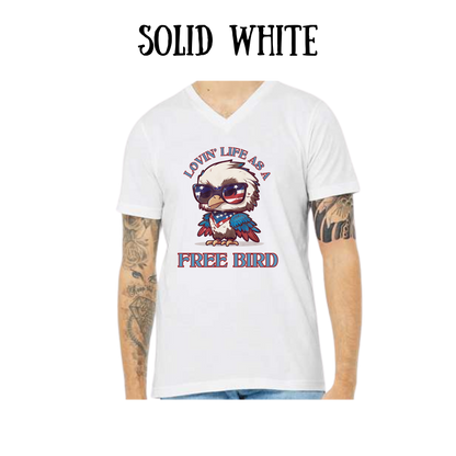 PP - Loving Life As A Free Bird - Unisex V-Neck - Neutral Colors
