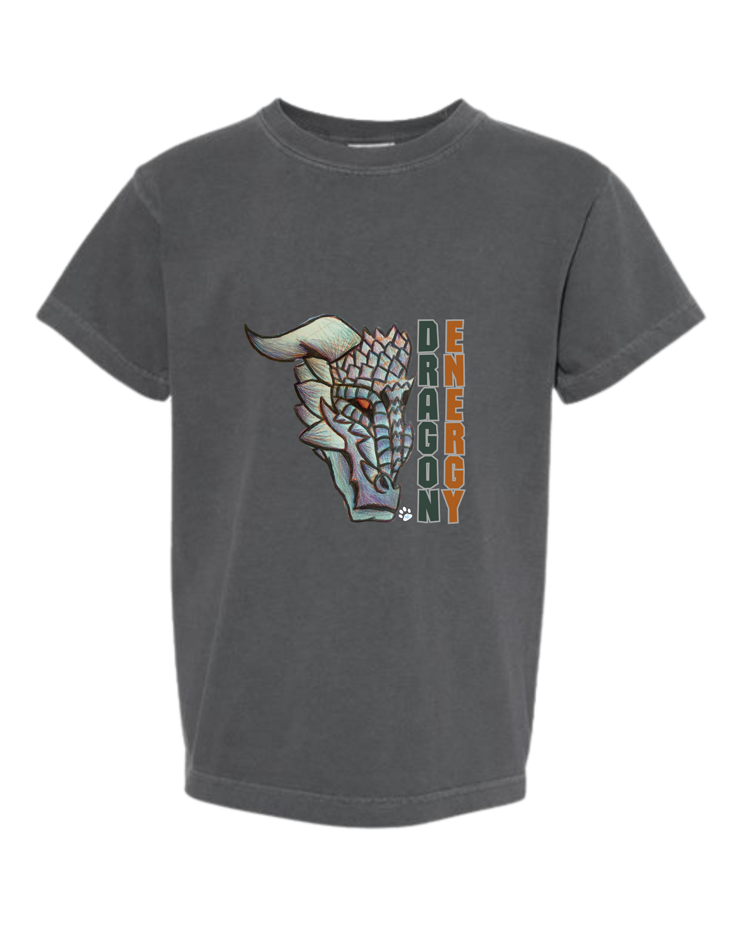 Dragon Energy - Comfort Colors - Heavyweight Youth Tee - Neutral Colors & Blues