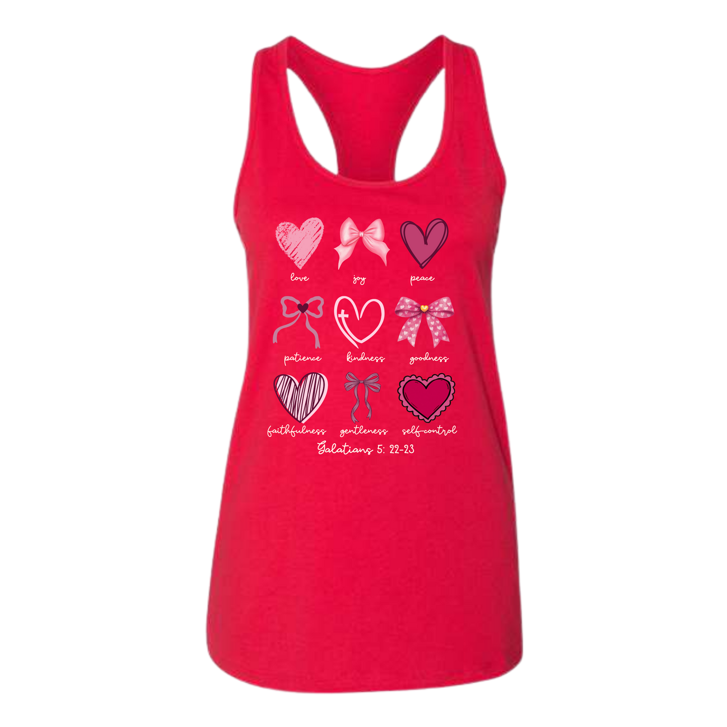 Galatians 5 - Valentines - Bella+Canvas - Women's Jersey Racerback Tank