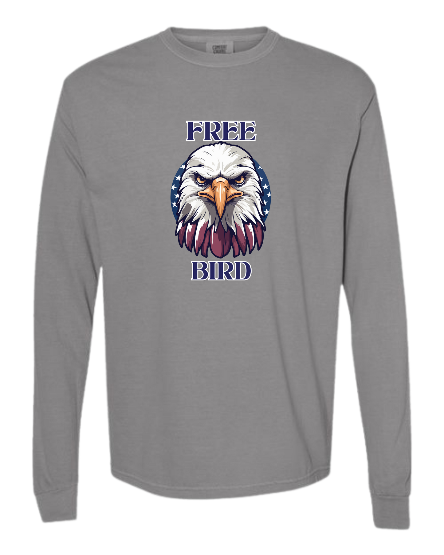 Free Bird - Comfort Colors - Heavyweight Long Sleeve Tee - Neutral Colors