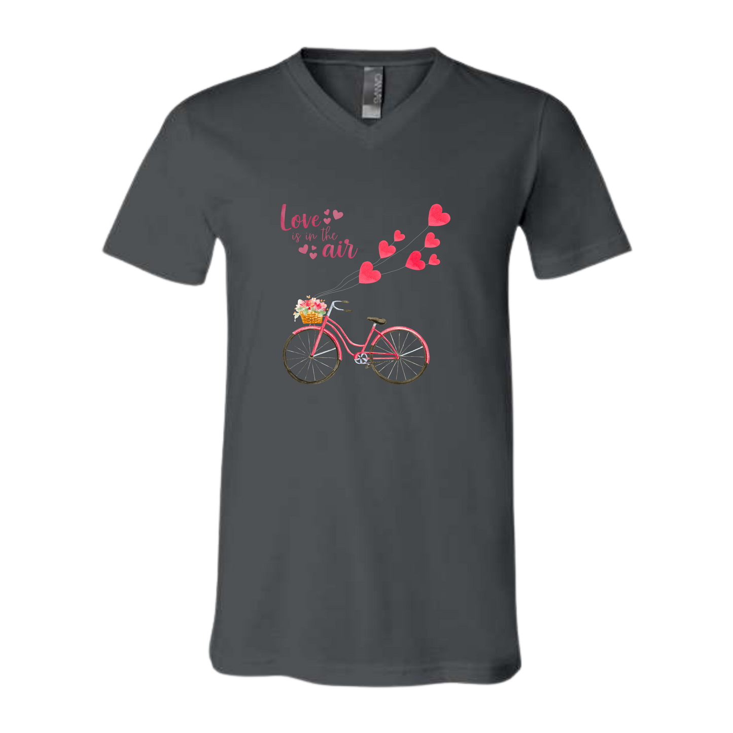 Love is in the Air - Bella+Canvas - Unisex V-Neck - Neutral Colors