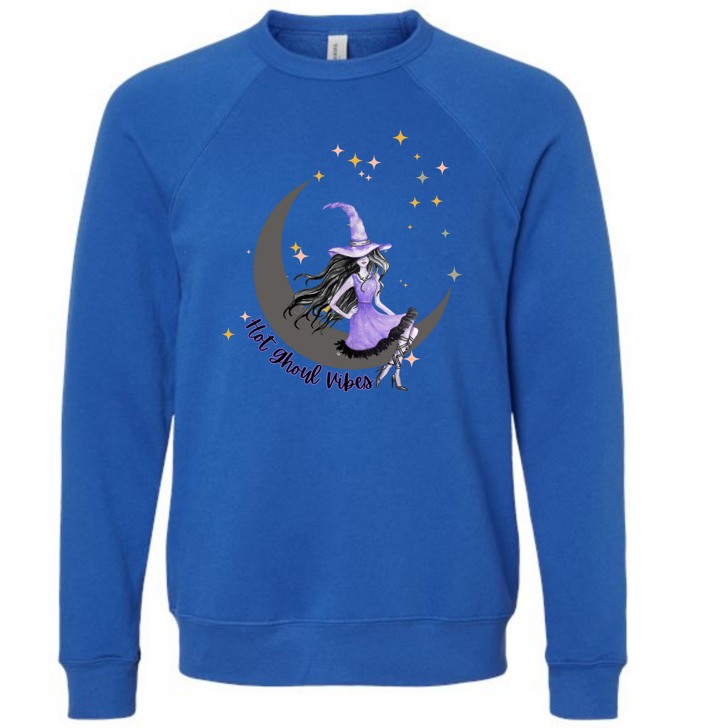 HP - Hot Ghoul Vibes - Sponge Fleece Raglan Sweatshirt - Blues, Purples