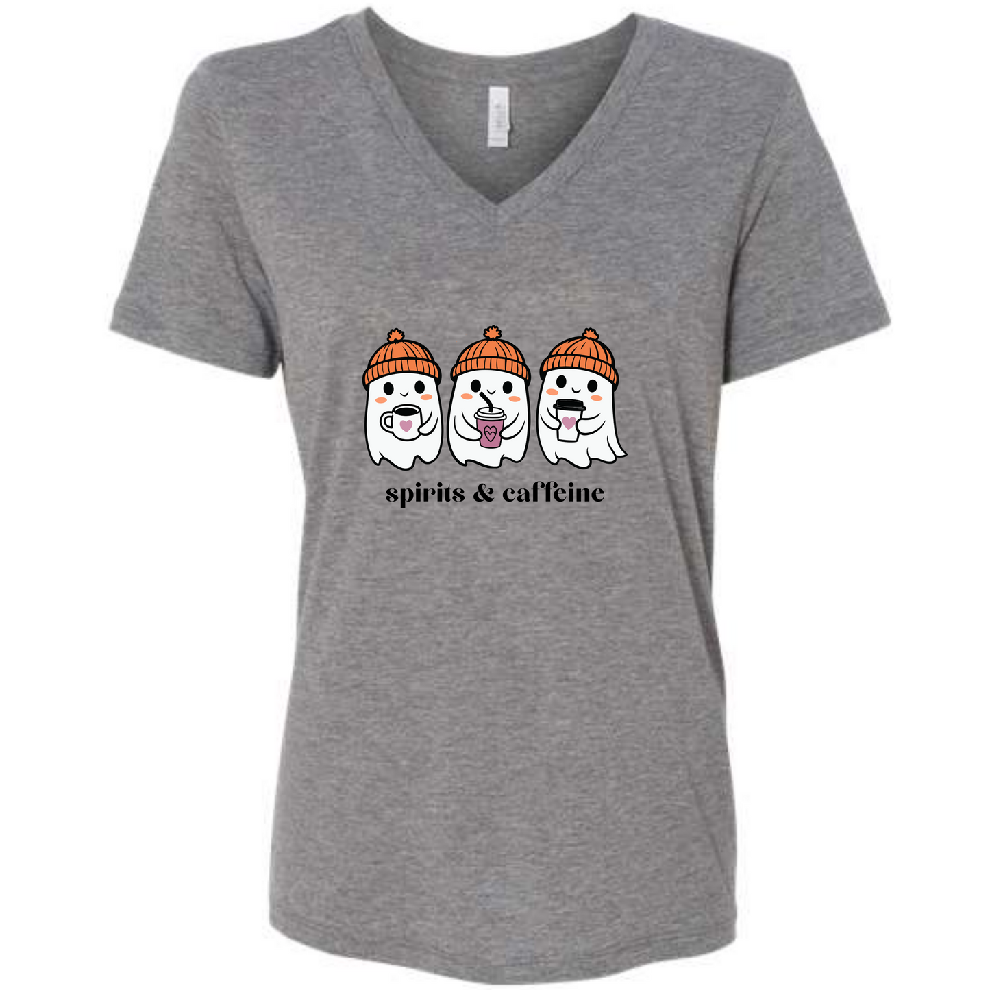 Spirits & Caffeine - Women's V-Neck - Assorted Colors