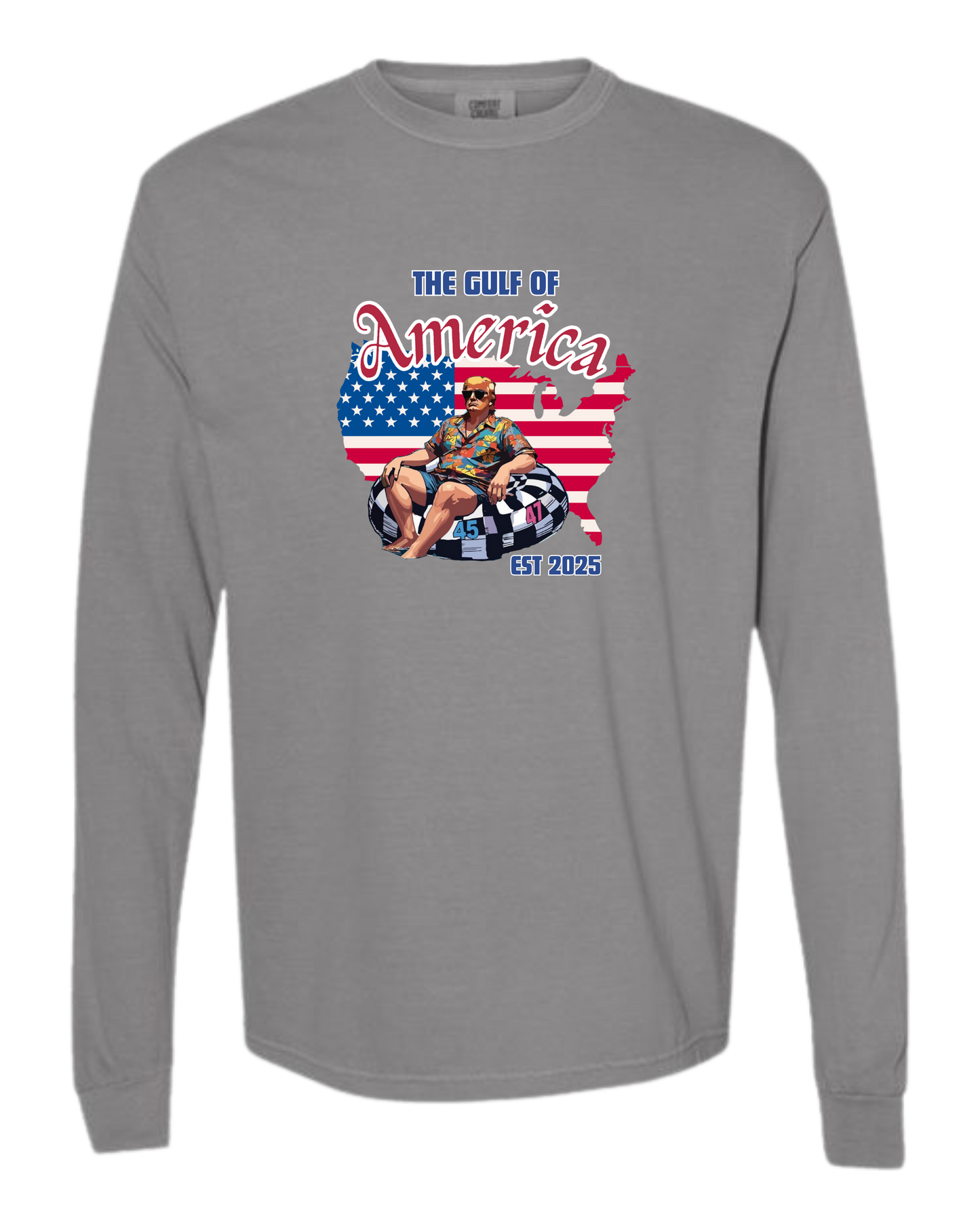 The Gulf of America - Comfort Colors - Heavyweight Long Sleeve Tee - Neutral Colors