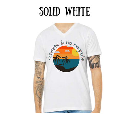 VP - Sunsets & No Regrets - Unisex V-Neck - Neutral Colors