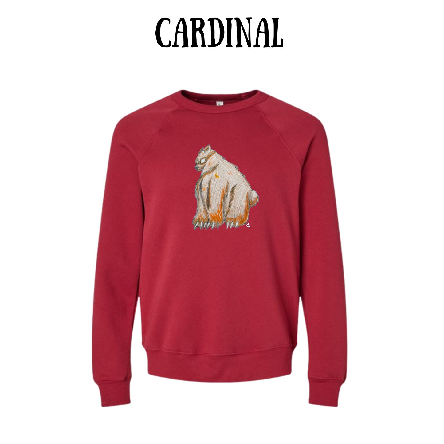 AC - Muscle Bear - Sponge Fleece Raglan Sweatshirt - Assorted Colors