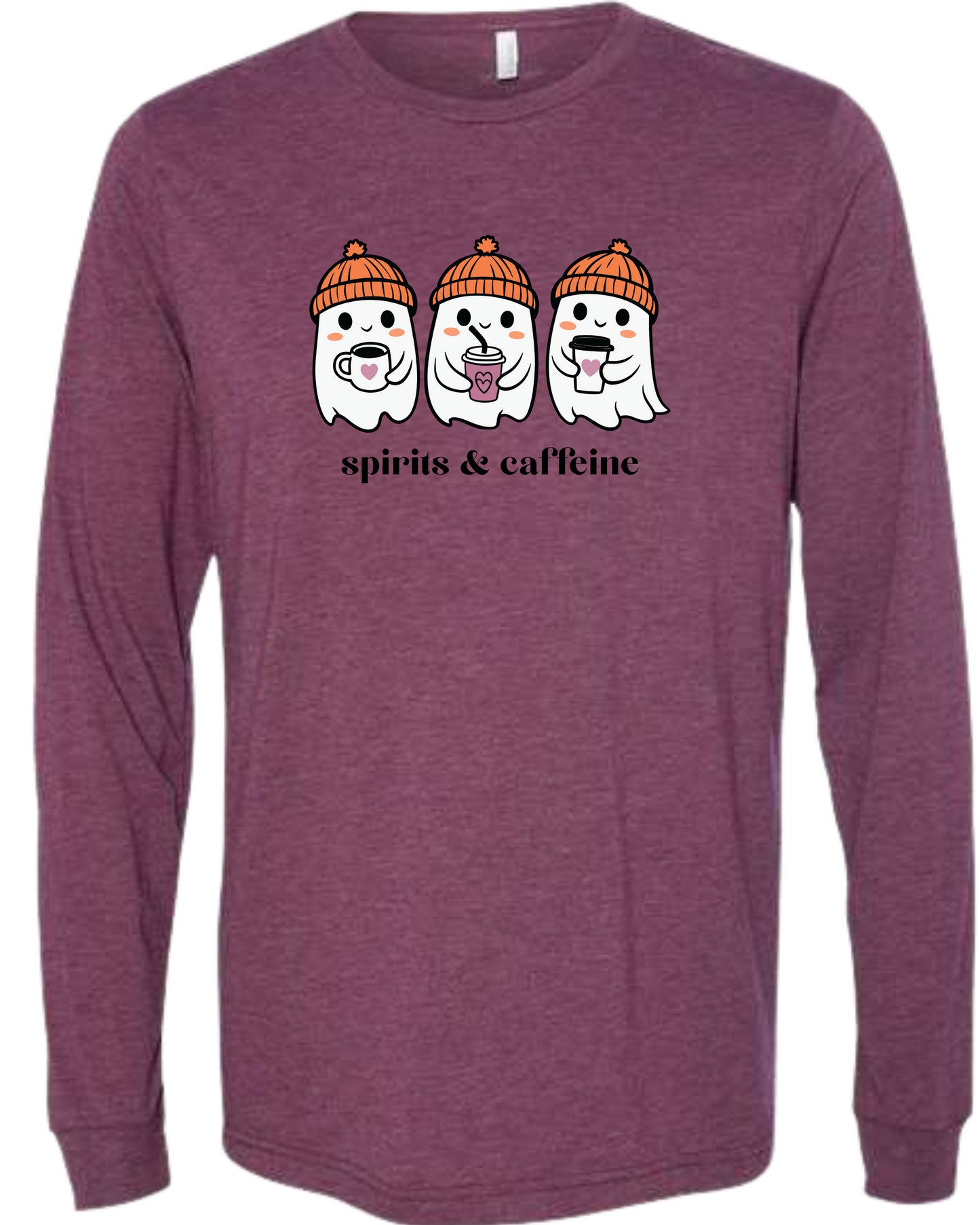 Spirits & Caffeine - Unisex Long Sleeve - Assorted Colors