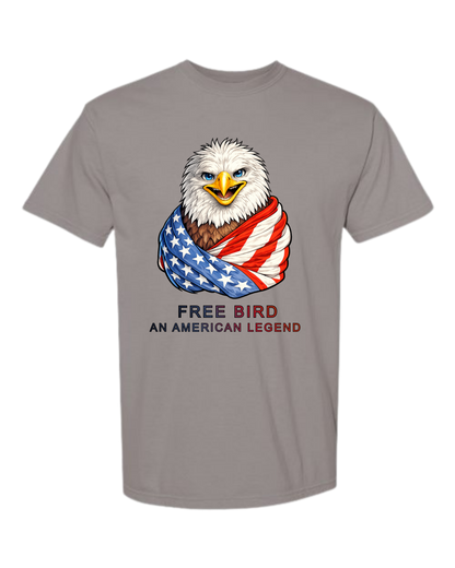 Free Bird An American Legend - Comfort Colors - Heavyweight Unisex Tee - Neutral Colors