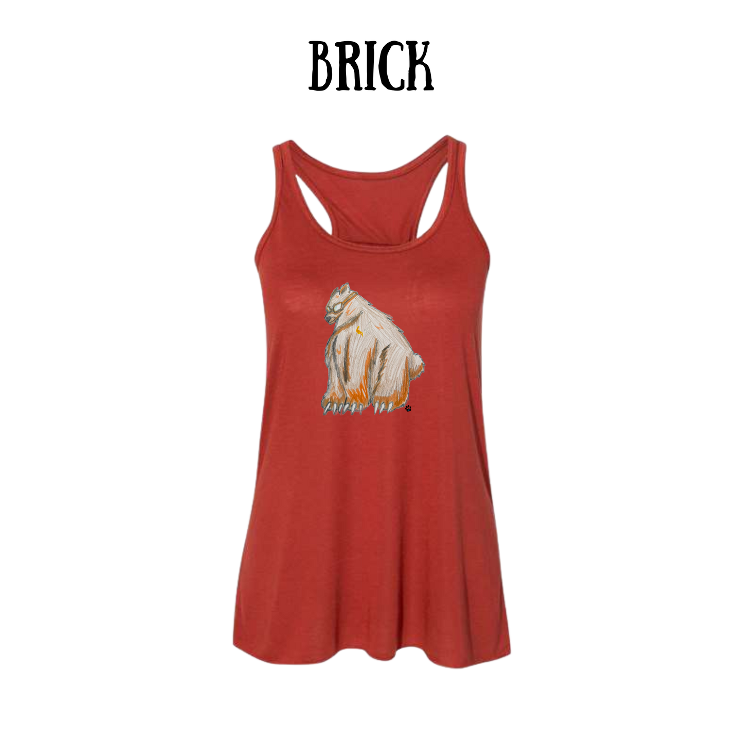 AC - Muscle Bear - Women's Flowy Racerback Tank