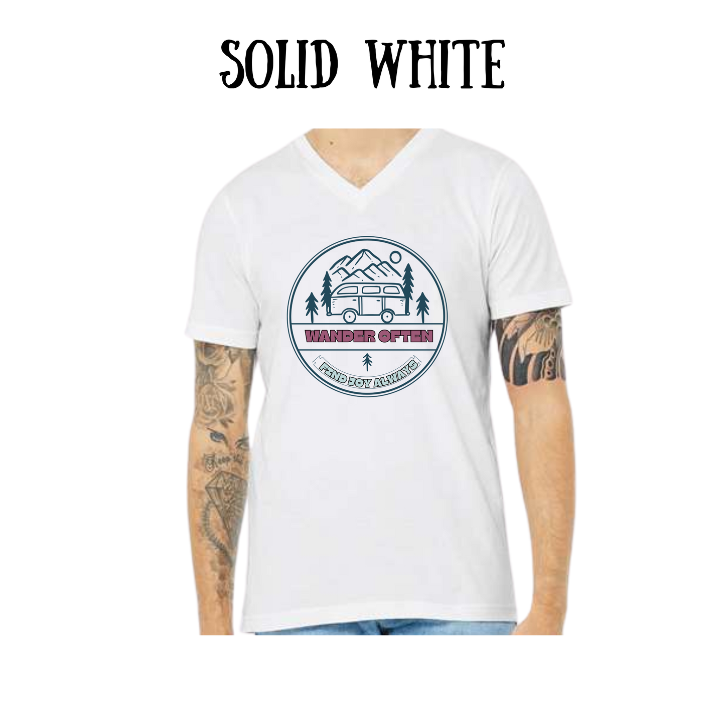 CP - Wander Often - Unisex V-Neck - Neutral Colors