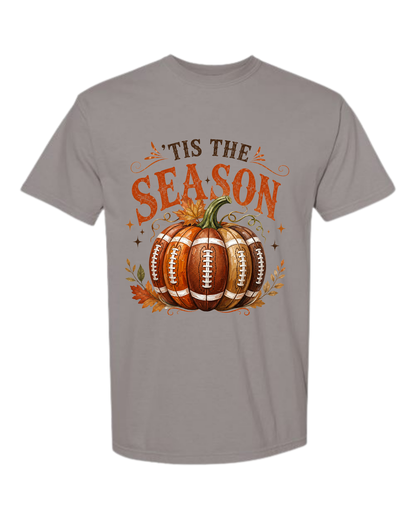 'Tis Football Season - Comfort Colors - Heavyweight Unisex Tee - Neutral Colors