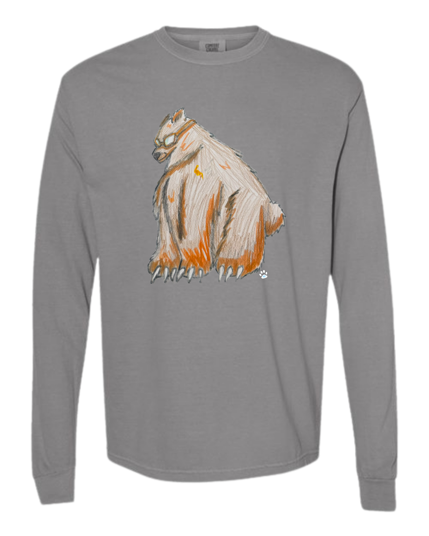 Muscle Bear - Comfort Colors - Heavyweight Long Sleeve Tee - Neutral Colors