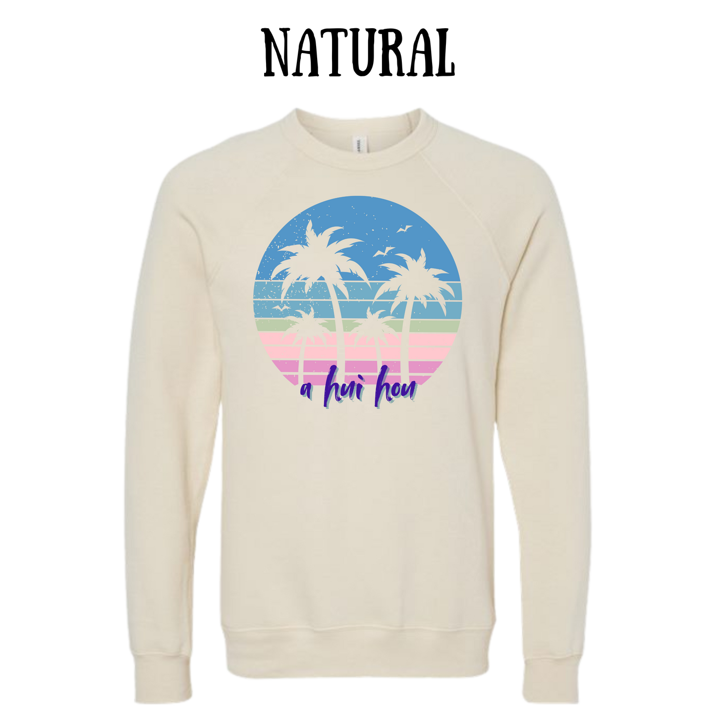 VP - A Hui Hou  - Sponge Fleece Raglan Sweatshirt - Greens, Neutrals