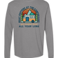 What Happens At The Campground - Comfort Colors - Heavyweight Long Sleeve Tee - Neutral Colors