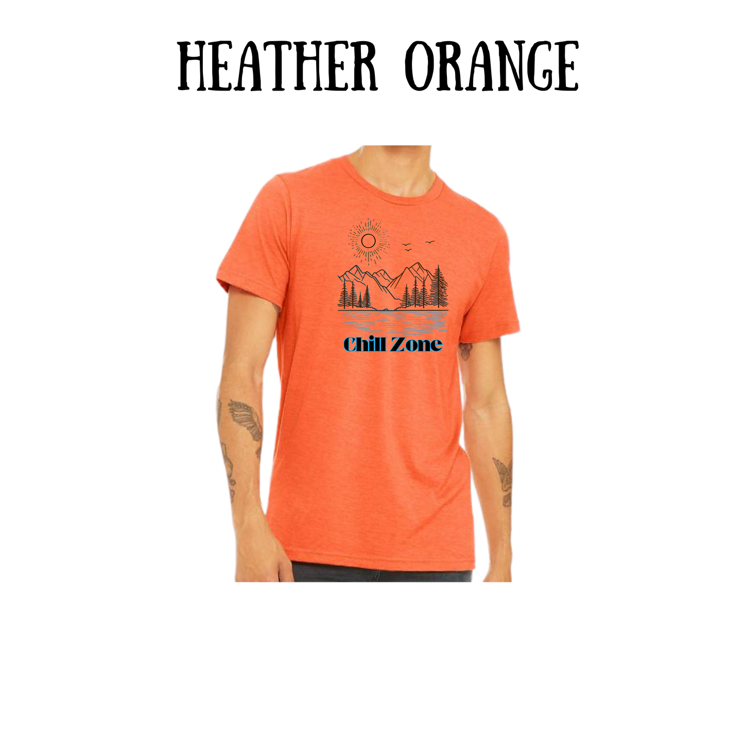 CP - Chill Zone - Unisex Tee - Yellows, Oranges, Reds