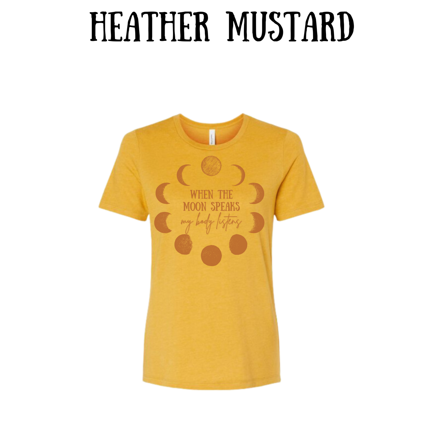 when the moon speaks - women's relaxed fit tee - assorted colors