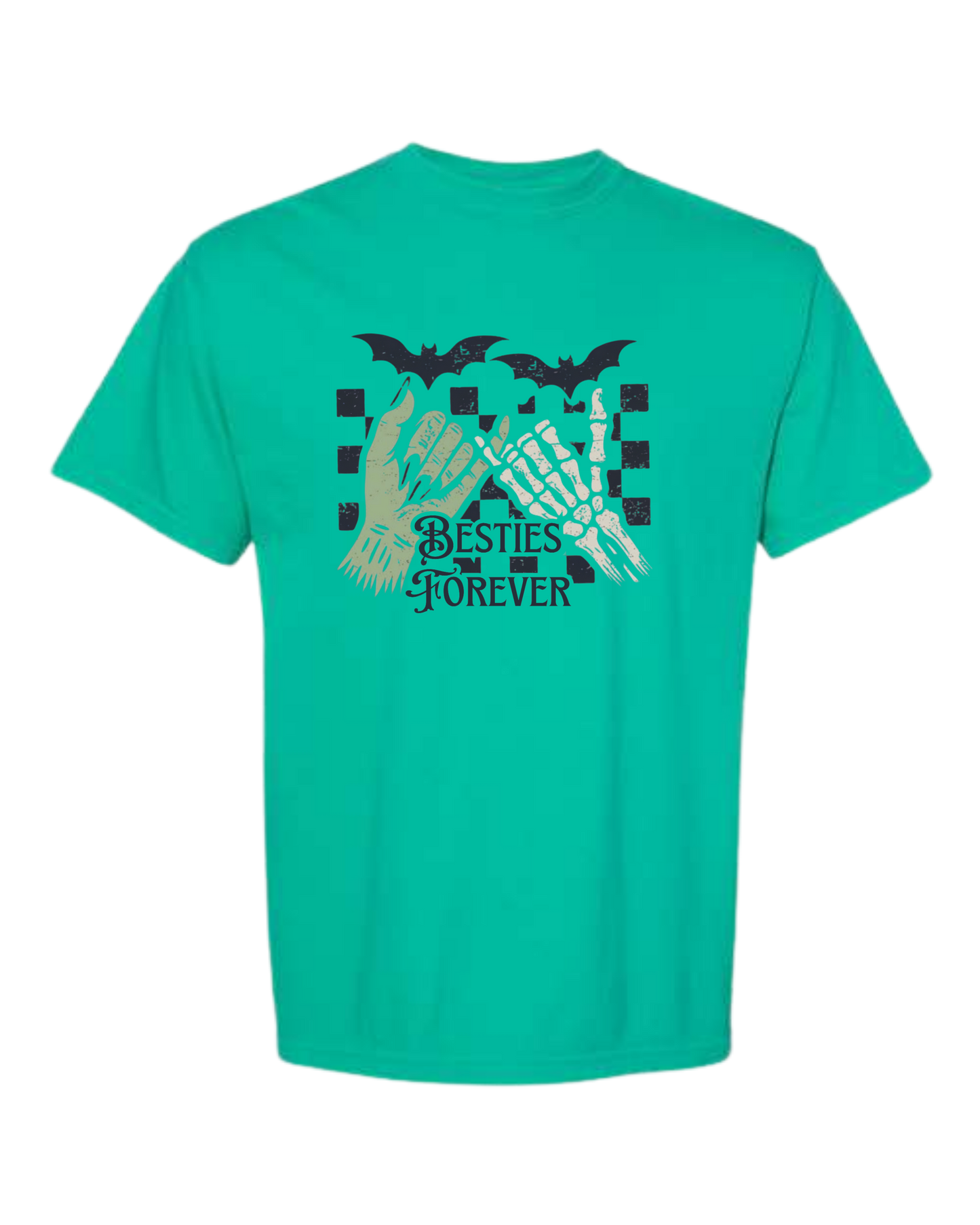 Besties Forever - Comfort Colors - Heavyweight Unisex Tee - Greens