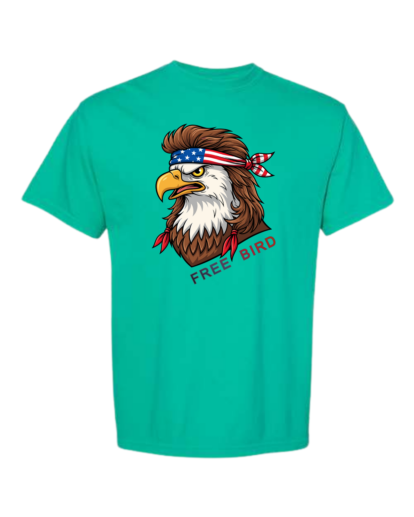 Rockin Free Bird - Comfort Colors - Heavyweight Unisex Tee - Greens