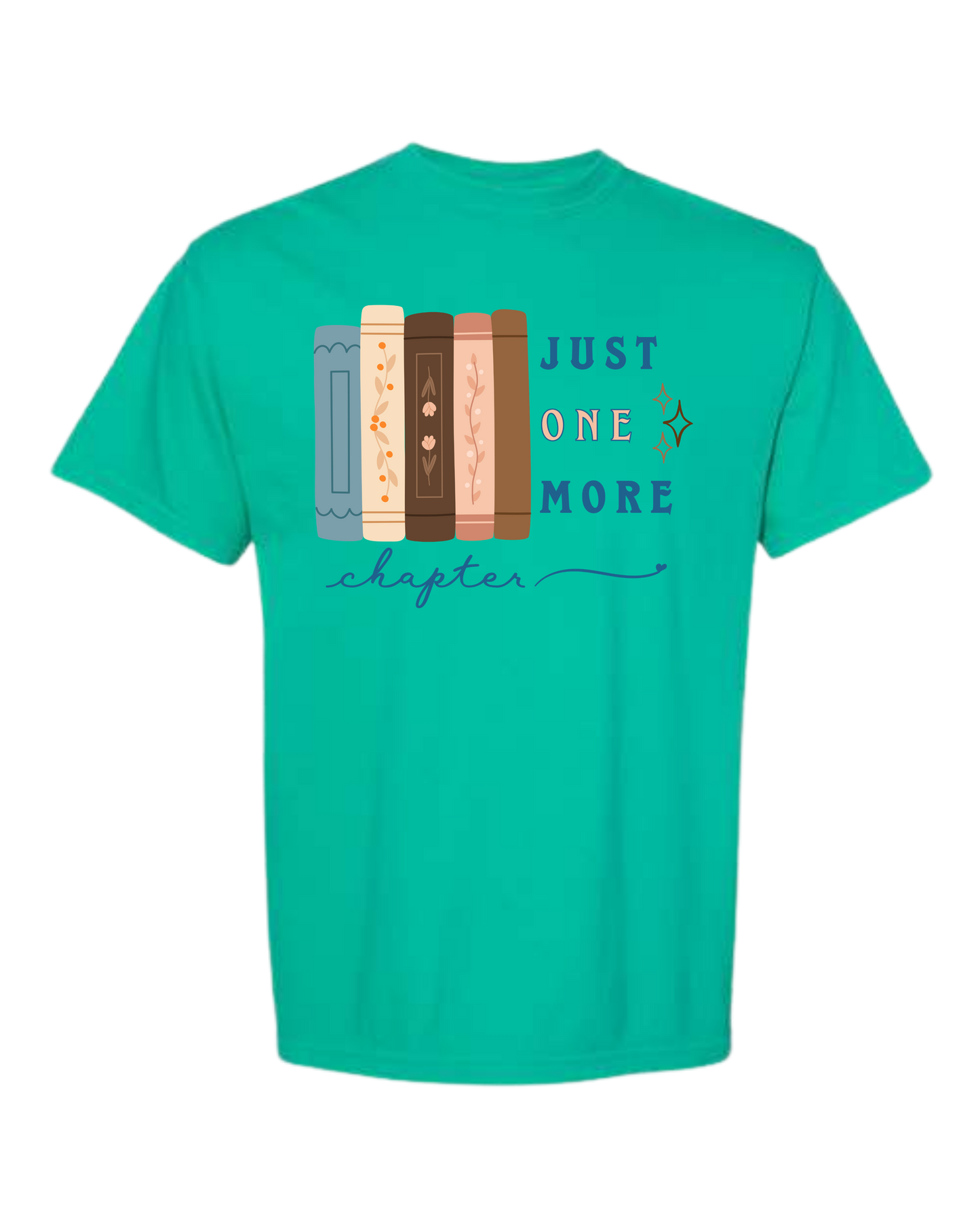 Just One More Chapter - Comfort Colors - Heavyweight Unisex Tee - Greens