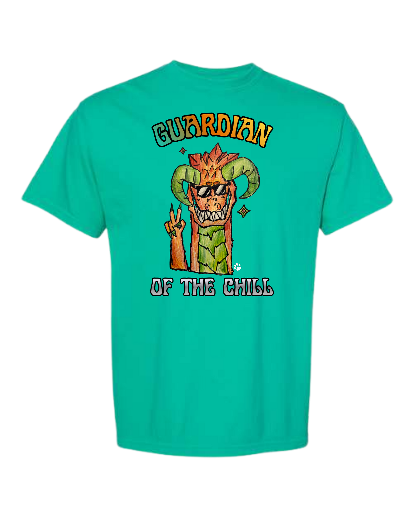 Guardian of The Chill - Comfort Colors - Heavyweight Unisex Tee - Greens