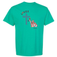 Loves Jesus & America too - Comfort Colors - Heavyweight Unisex Tee - Greens