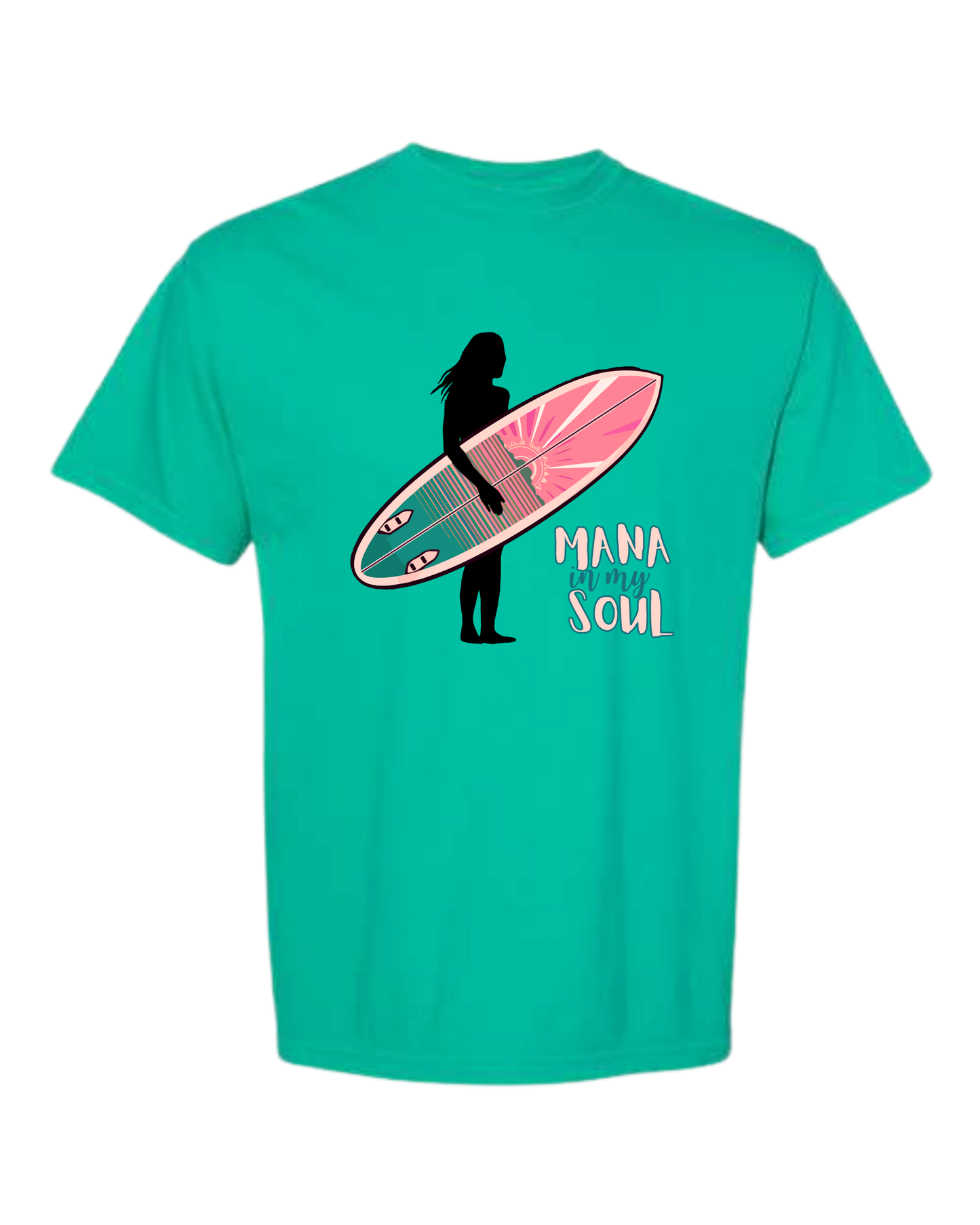 Mana in My Soul - Comfort Colors - Heavyweight Unisex Tee - Greens