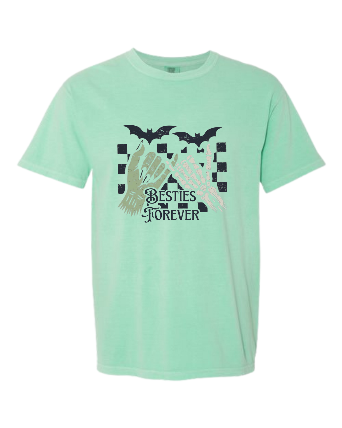 Besties Forever - Comfort Colors - Heavyweight Unisex Tee - Greens