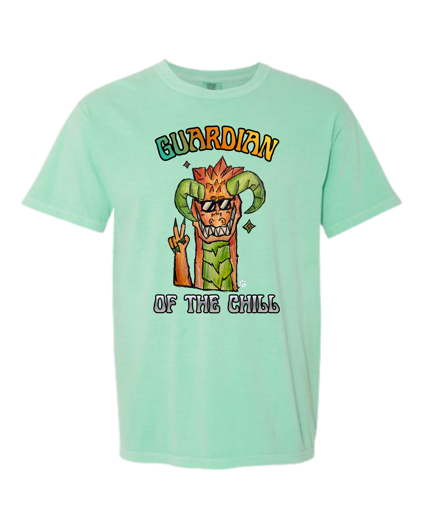 Guardian of The Chill - Comfort Colors - Heavyweight Unisex Tee - Greens