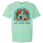 What Happens At The Campground - Comfort Colors - Heavyweight Unisex Tee - Greens