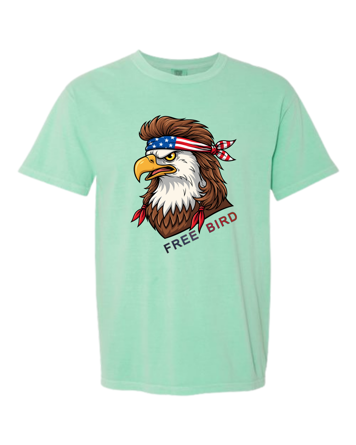 Rockin Free Bird - Comfort Colors - Heavyweight Unisex Tee - Greens