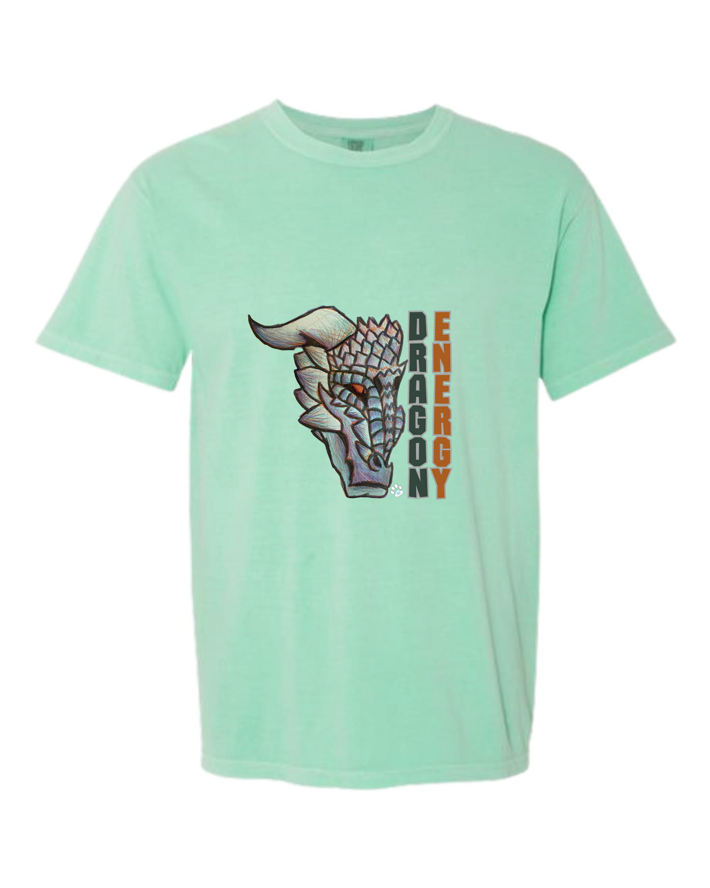 Dragon Energy - Comfort Colors - Heavyweight Unisex Tee - Greens