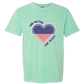 One Nation One Heart - Comfort Colors - Heavyweight Unisex Tee - Greens
