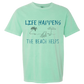 Life Happens The Beach Helps - Comfort Colors - Heavyweight Unisex Tee - Greens