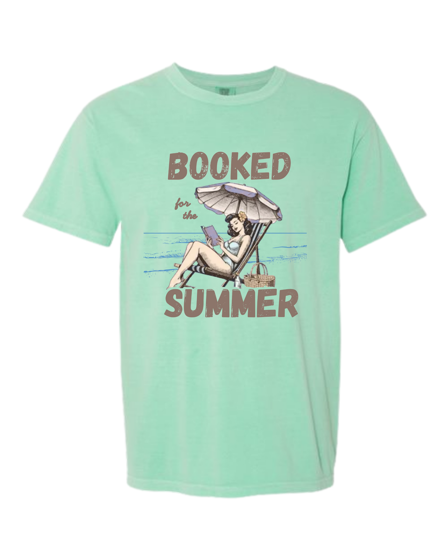 Booked for the Summer - Comfort Colors - Heavyweight Unisex Tee - Greens