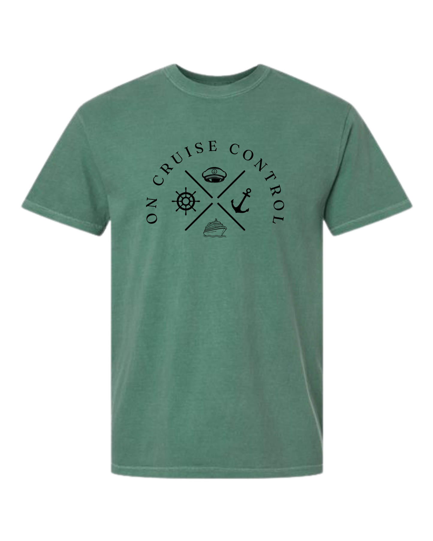 On Cruise Control - Comfort Colors - Heavyweight Unisex Tee - Greens