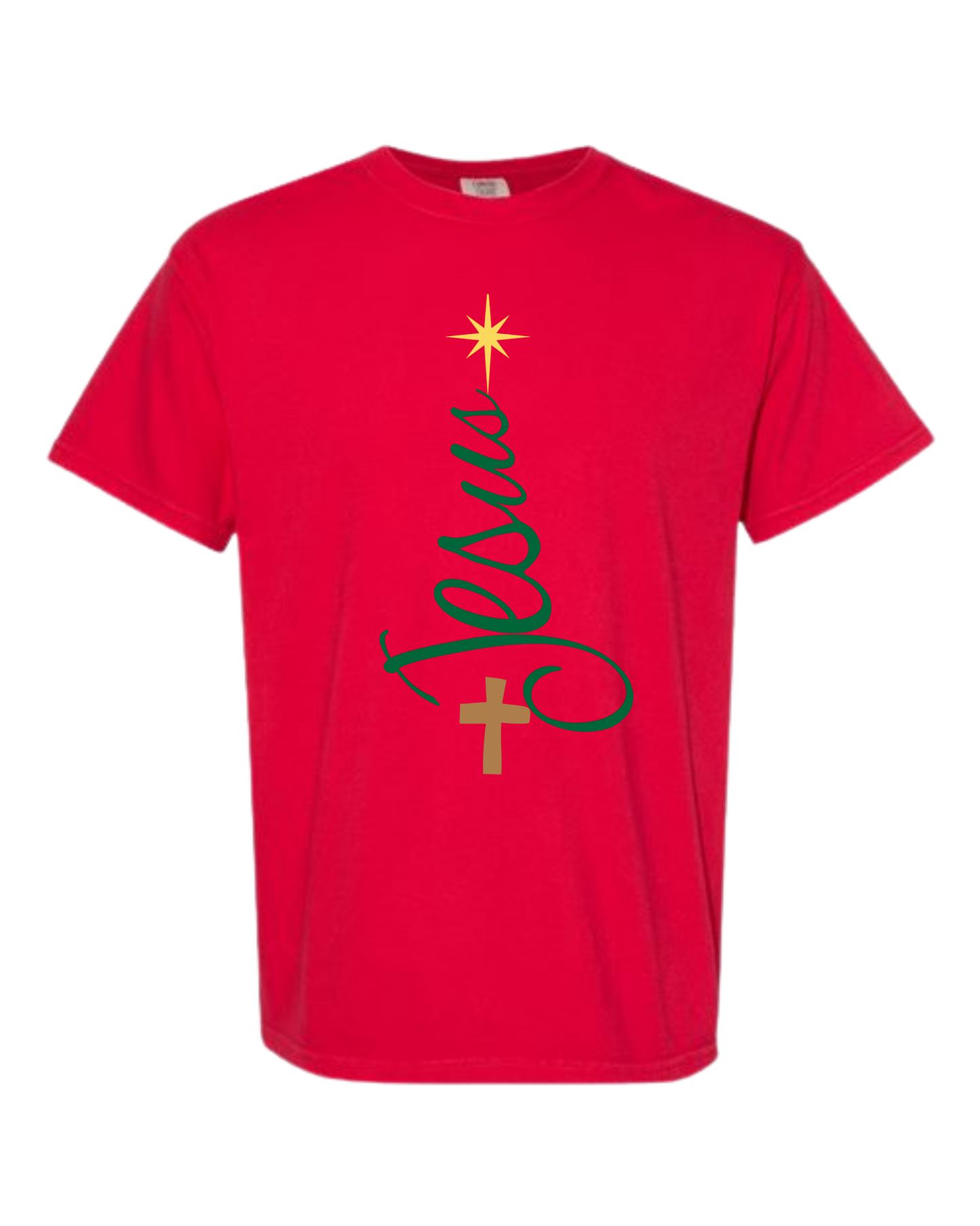 Jesus Tree - Comfort Colors - Heavyweight Unisex Tee - Reds