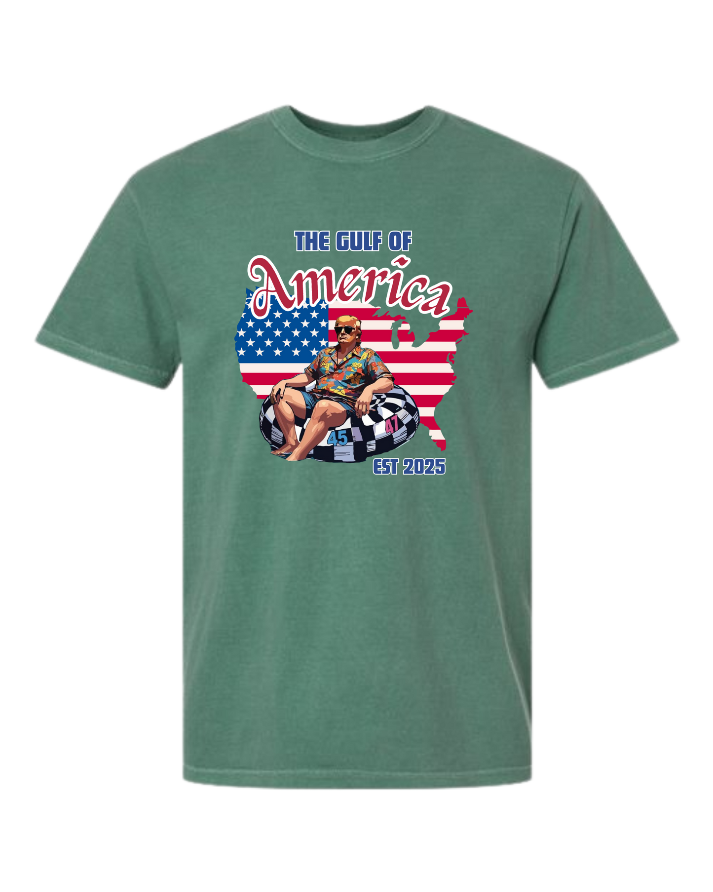 The Gulf of America - Comfort Colors - Heavyweight Unisex Tee - Greens
