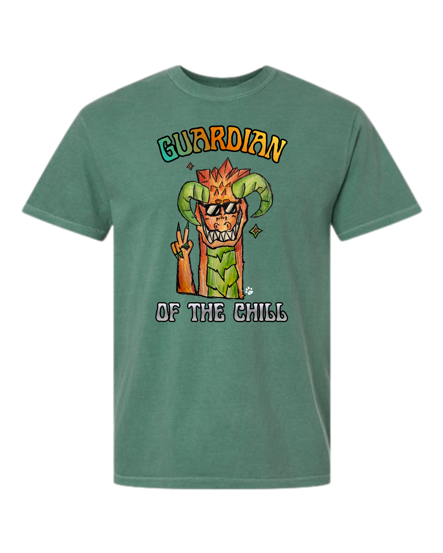 Guardian of The Chill - Comfort Colors - Heavyweight Unisex Tee - Greens