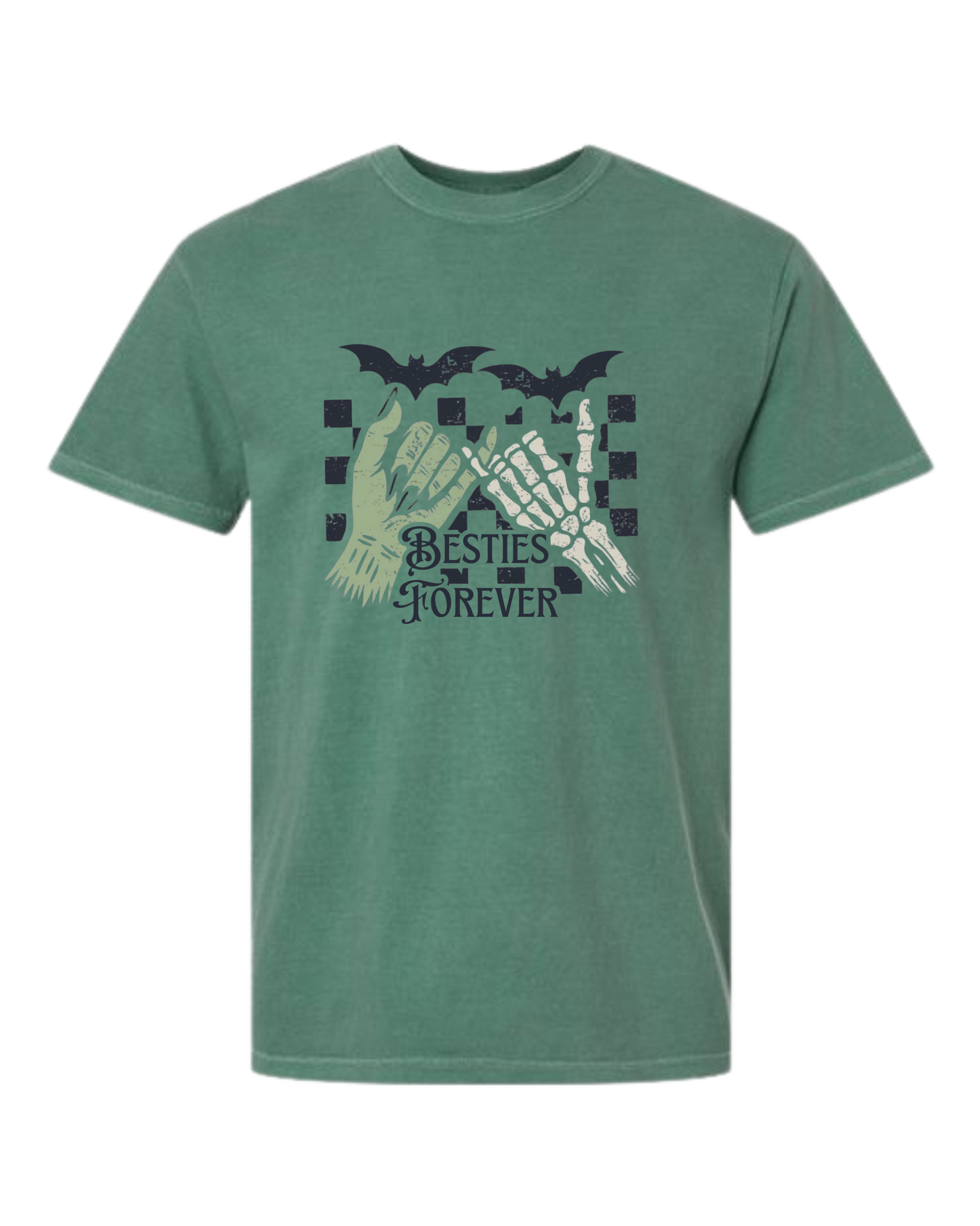 Besties Forever - Comfort Colors - Heavyweight Unisex Tee - Greens