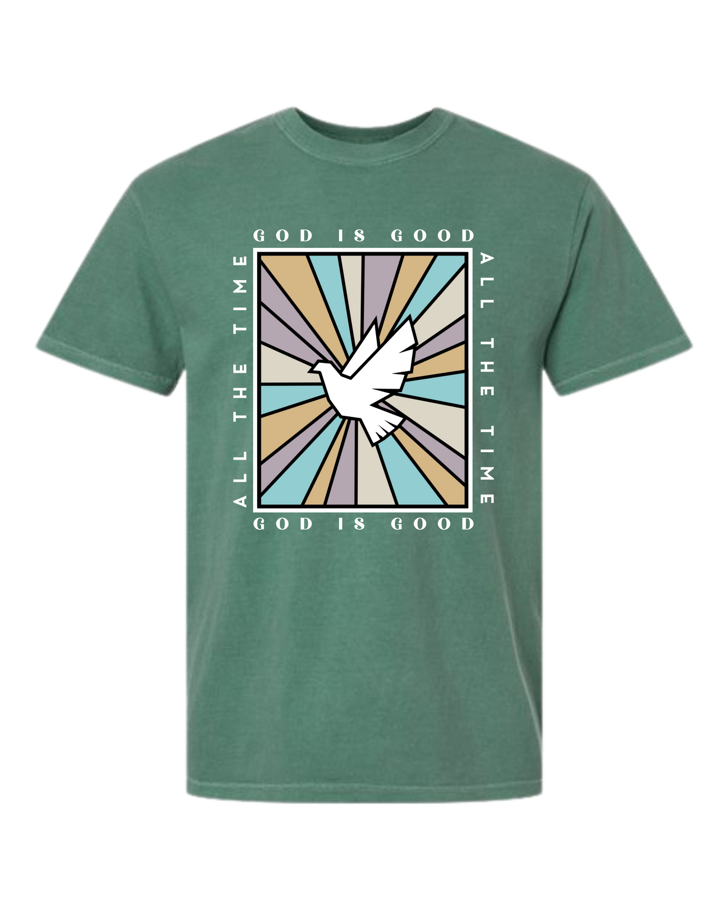 God Is Good - Comfort Colors - Heavyweight Unisex Tee - Greens