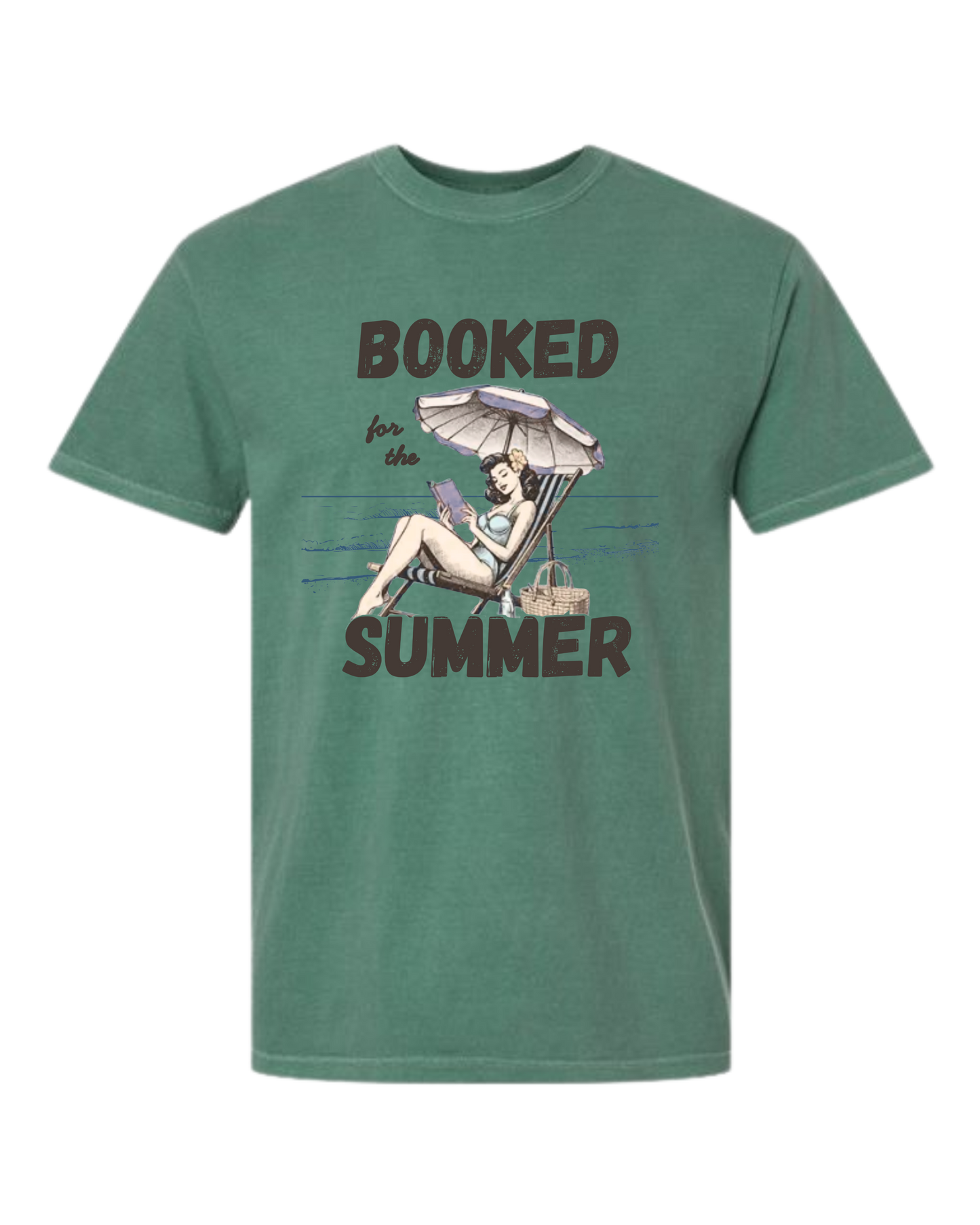 Booked for the Summer - Comfort Colors - Heavyweight Unisex Tee - Greens