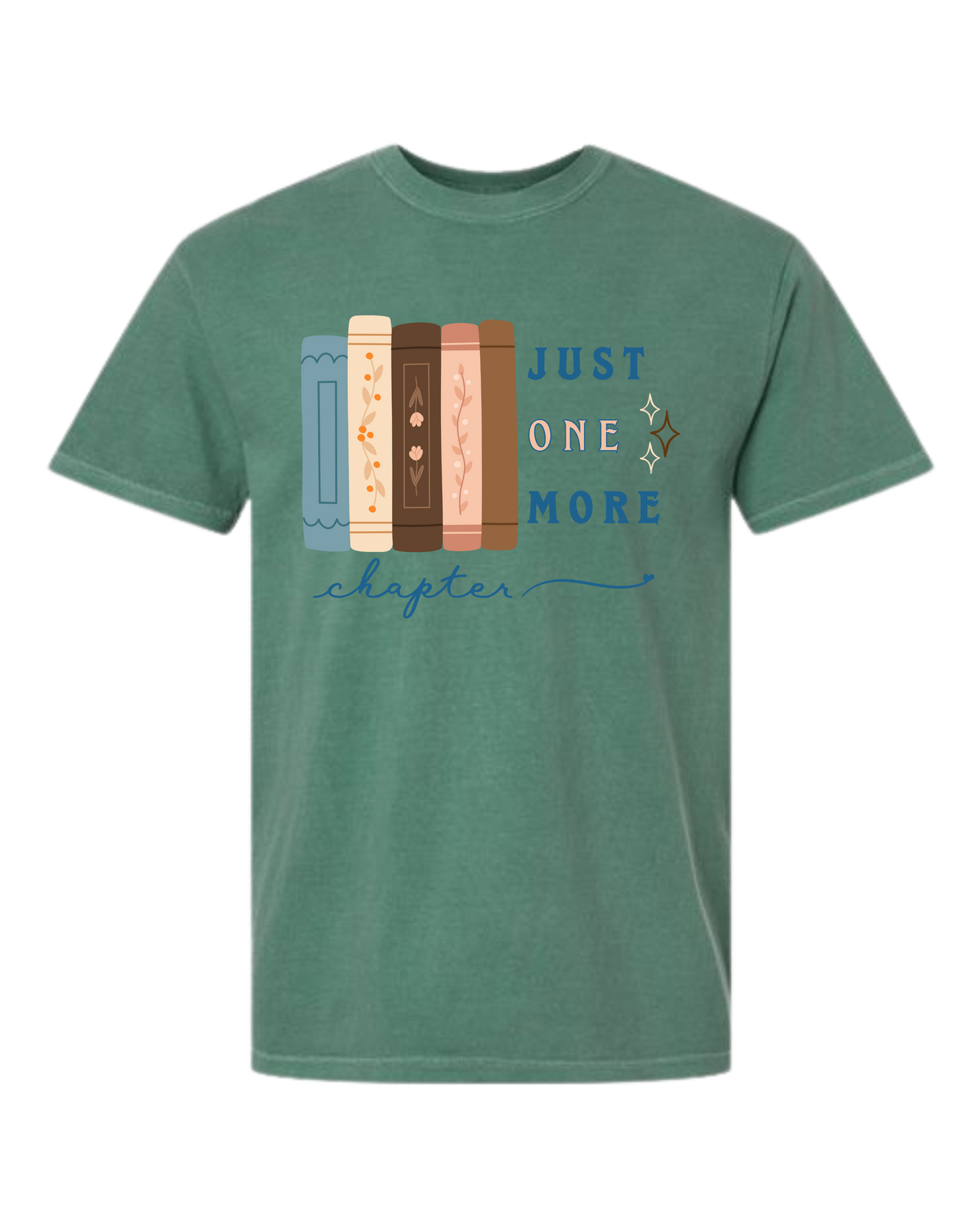 Just One More Chapter - Comfort Colors - Heavyweight Unisex Tee - Greens