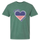 One Nation One Heart - Comfort Colors - Heavyweight Unisex Tee - Greens